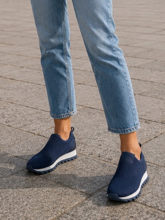 Dkny Shoes - DKNY Woman Navy Blue sneakers size 6.5